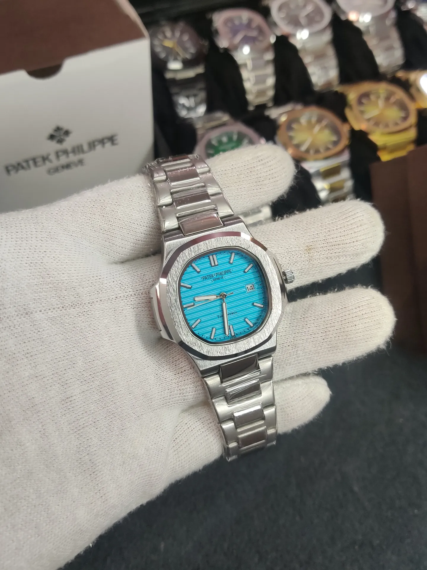PP Silver chain- Tiffany dial