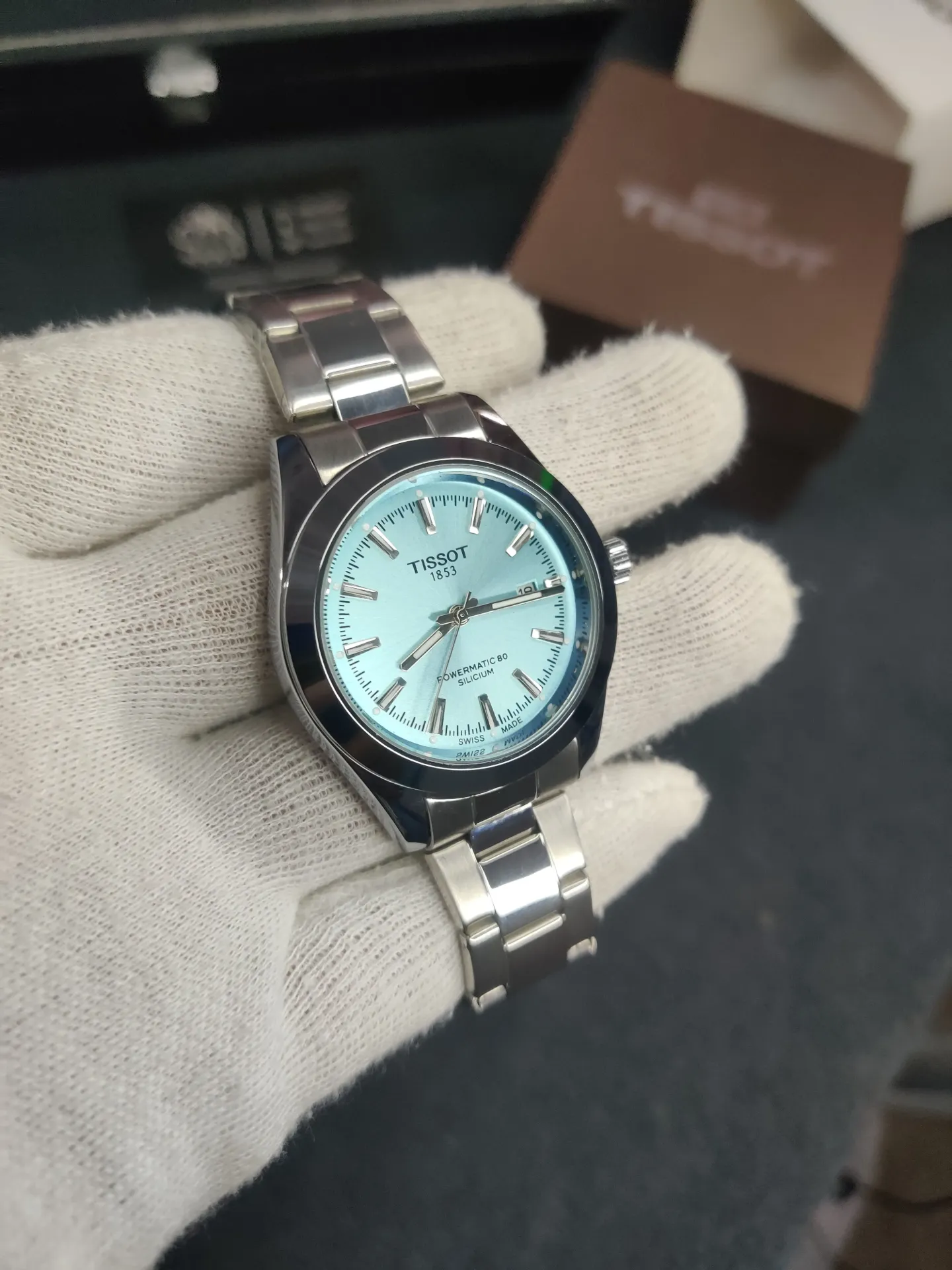Tissot Silver chain- Tiffany dial