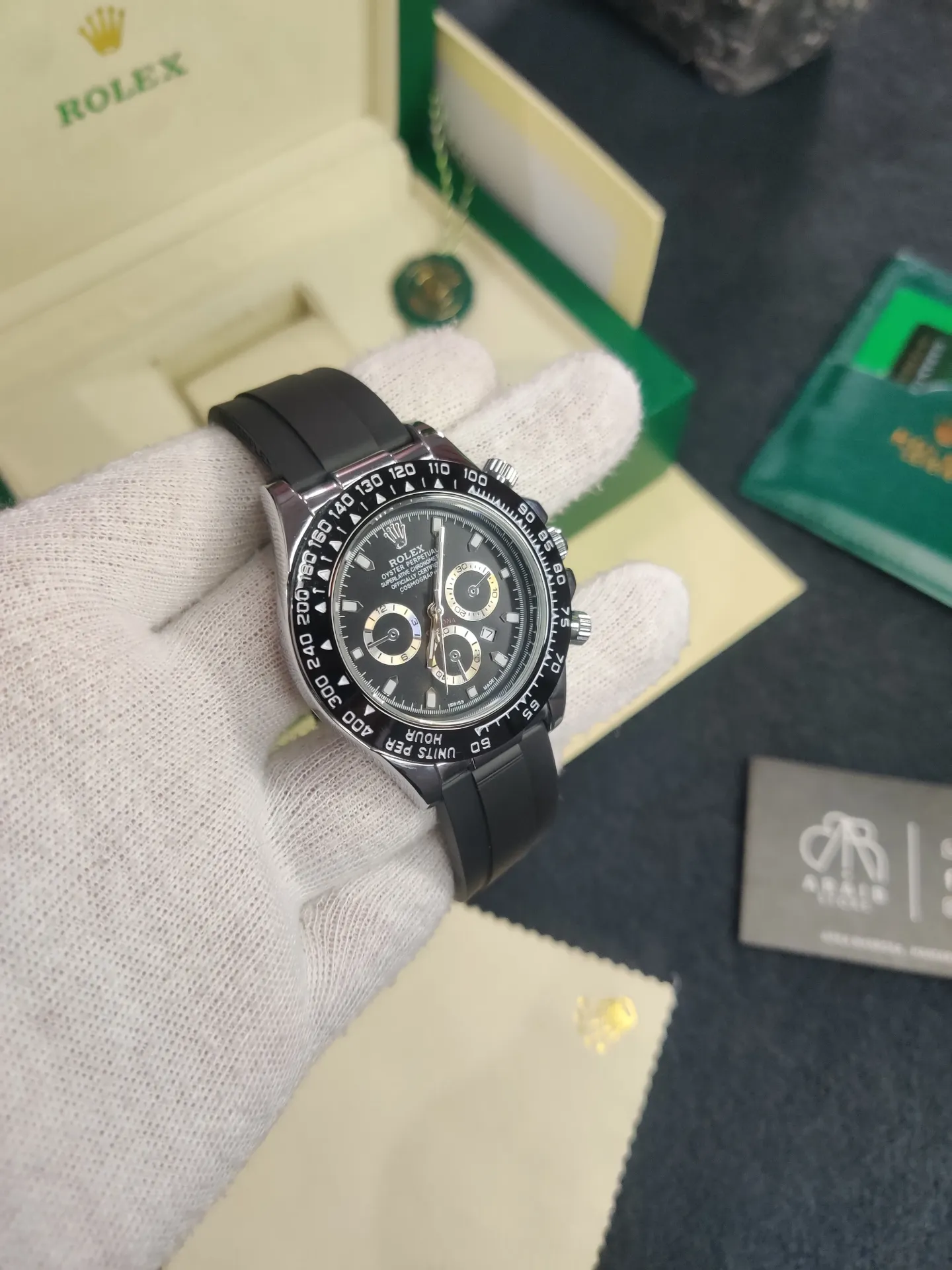 Rolex Daytona silicon strap- Black Edition