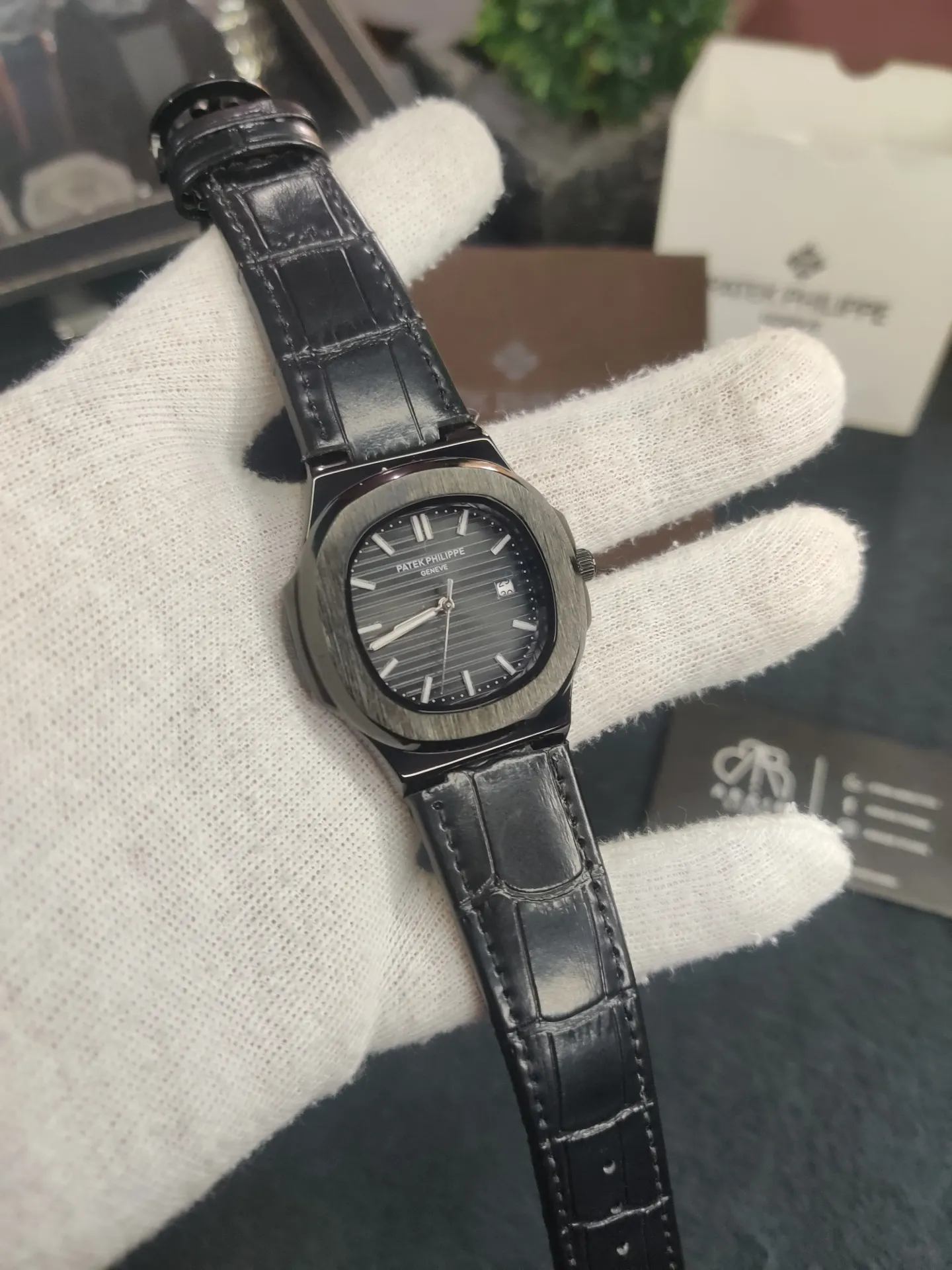 PP leather strap- Black Edition