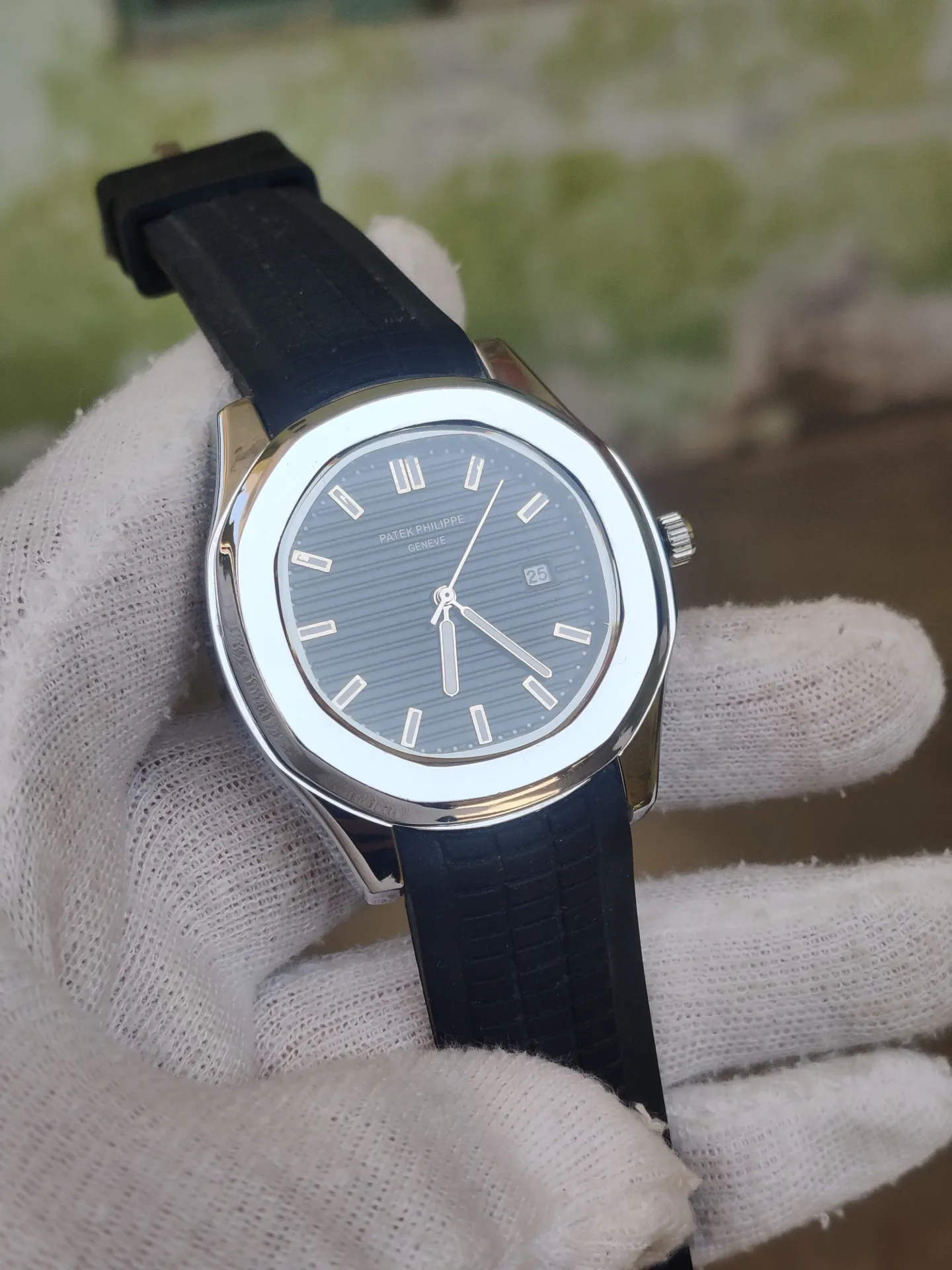 PP silicon strap- Black dial